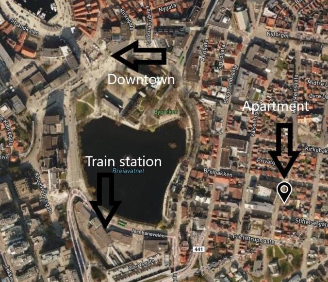 Central Studio Apartment Apt 101 Stavanger Luaran gambar